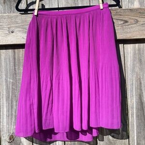 Skies are Blue brand Purple Pleated Women's Skirt Size S